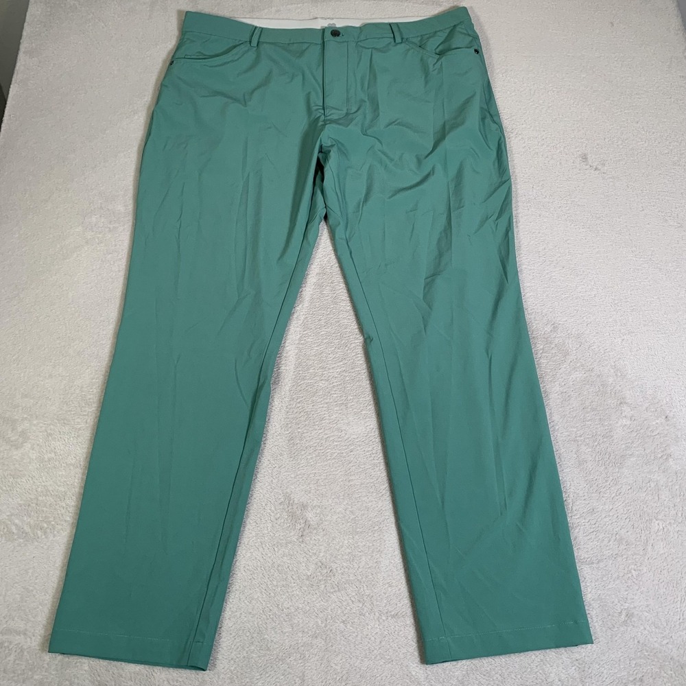 Black Clover Pants Mens‎ 40x31 Green Stretch Chino Golf Casual Lightweight NEW